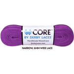 Derby Laces - CORE Grape Purple Shoelaces (NARROW 6MM WIDE LACE)