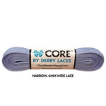 Derby Laces - CORE Periwinkle Purple Shoelaces (NARROW 6MM WIDE LACE)