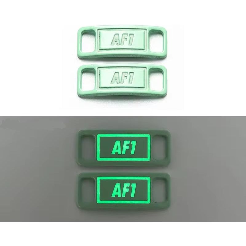 SneakerScience Glow in the Dark AF1 Lace Tags - (Light Green)