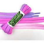 SneakerScience Ombre Gradient Flat Laces - Purple/Pink
