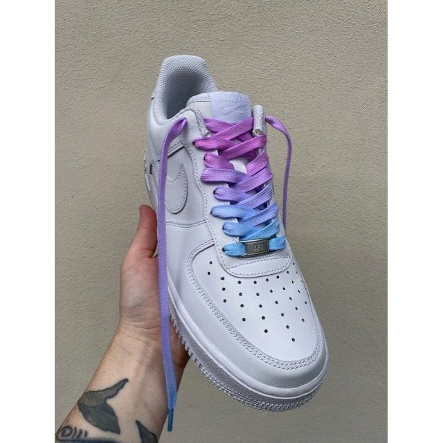 SneakerScience Ombre Gradient Flat Laces - Purple/Blue