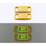 SneakerScience Glow in the Dark AF1 Lace Tags - (Yellow)
