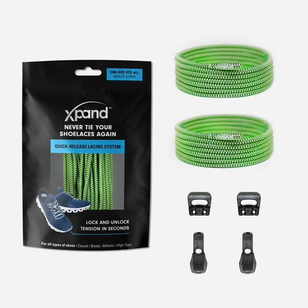 Xpand Laces Quick Release Round No Tie Lacing System - Clover