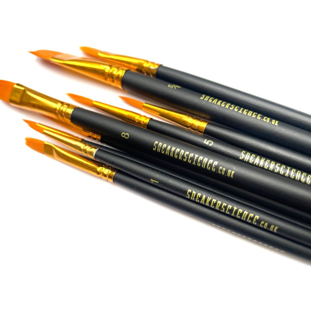 Sneaker Science Starter Paint Brush Set (10 Pack) BLACK