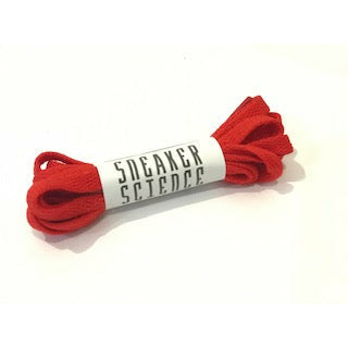 SneakerScience Kids Flat Laces - (Red)