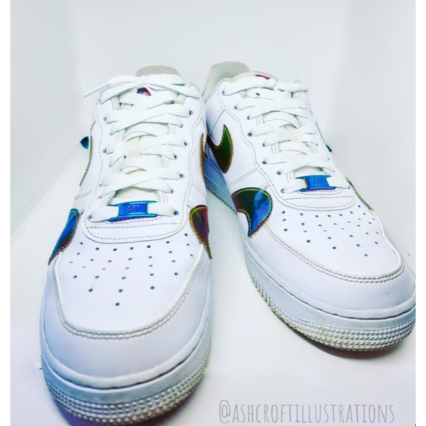 SneakerScience AF1 Lace Tags Mermaid