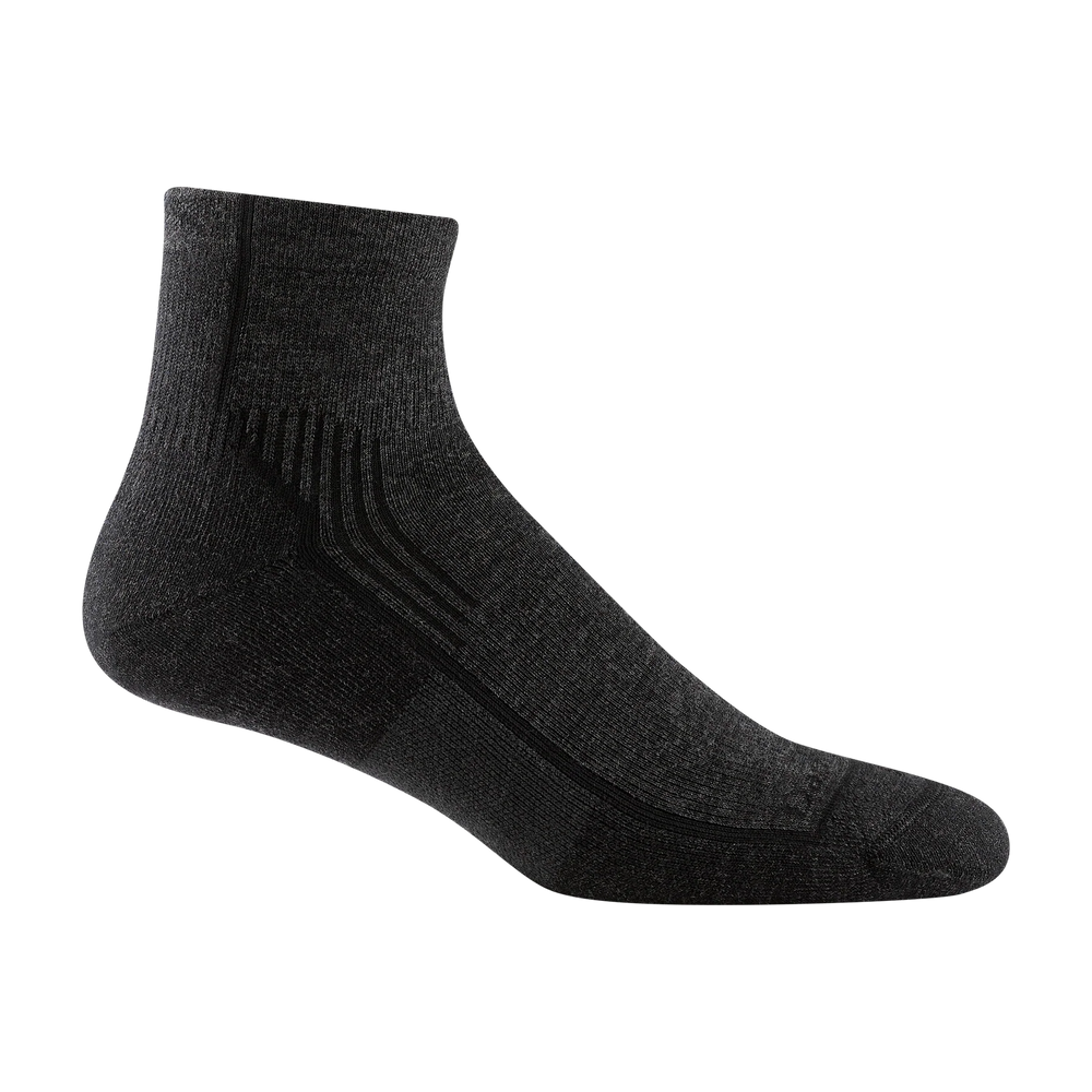 Darn Tough - Men's Hiker Quarter Midweight Hiking Socks (Onyx Black)