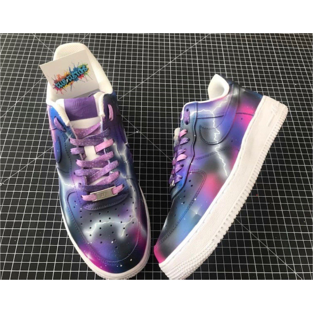 SneakerScience Space Series Flat Laces - (Purple Galaxy)