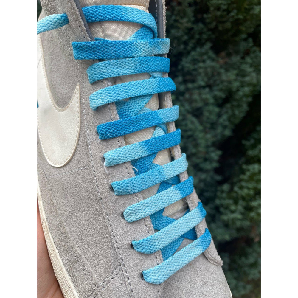 SneakerScience Vintage Flat Laces - (Blue)