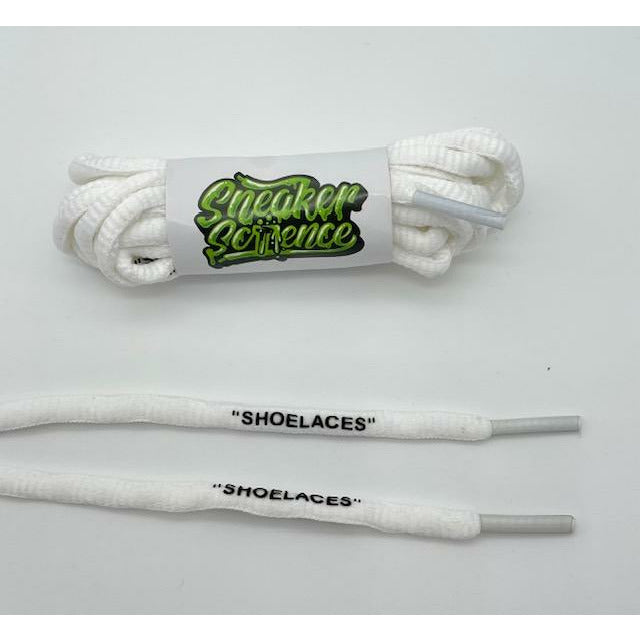 SneakerScience "SHOELACES" Oval Laces - (White)