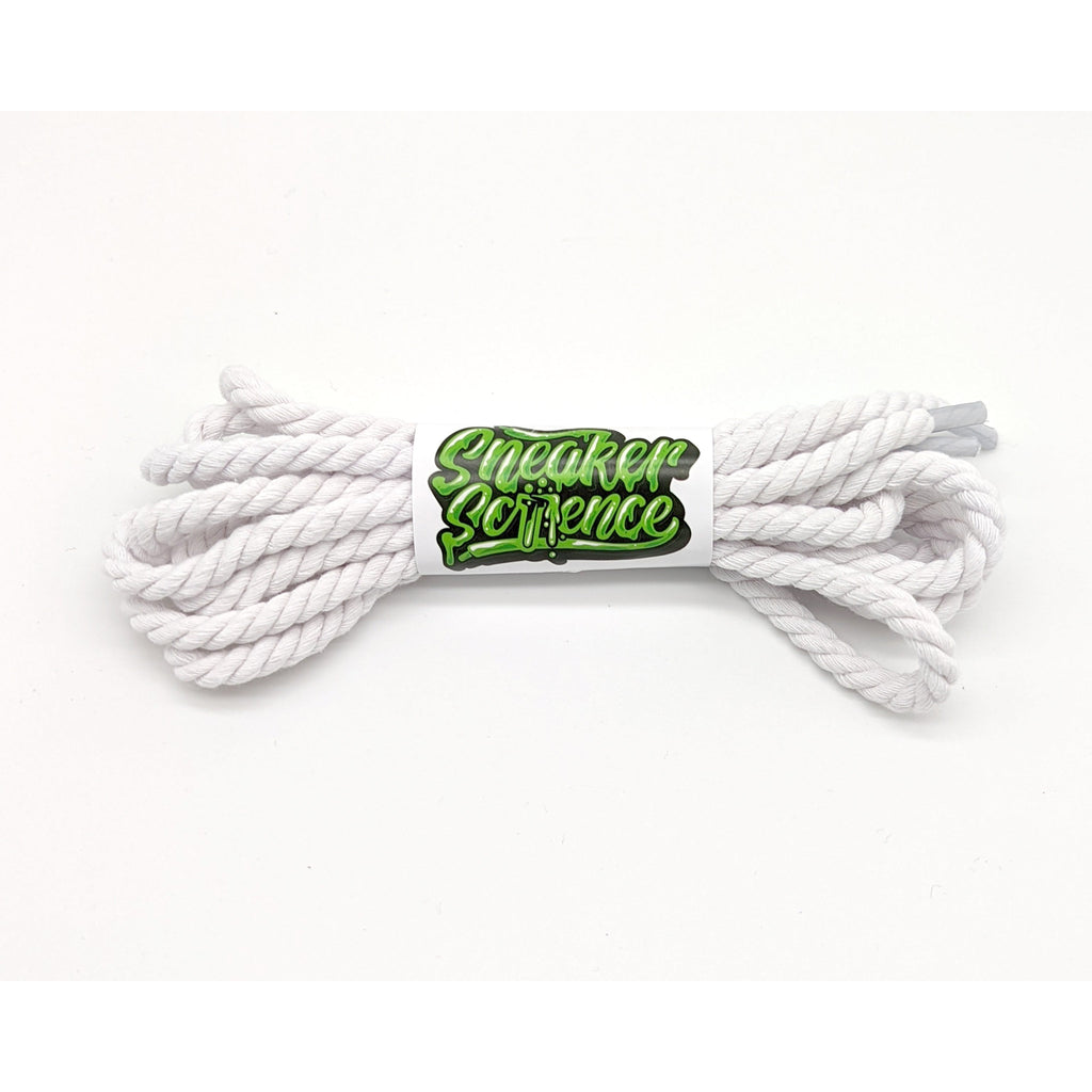 SneakerScience SB Dunk Twisted Rope Replacement Laces - (White) â Sneaker Science