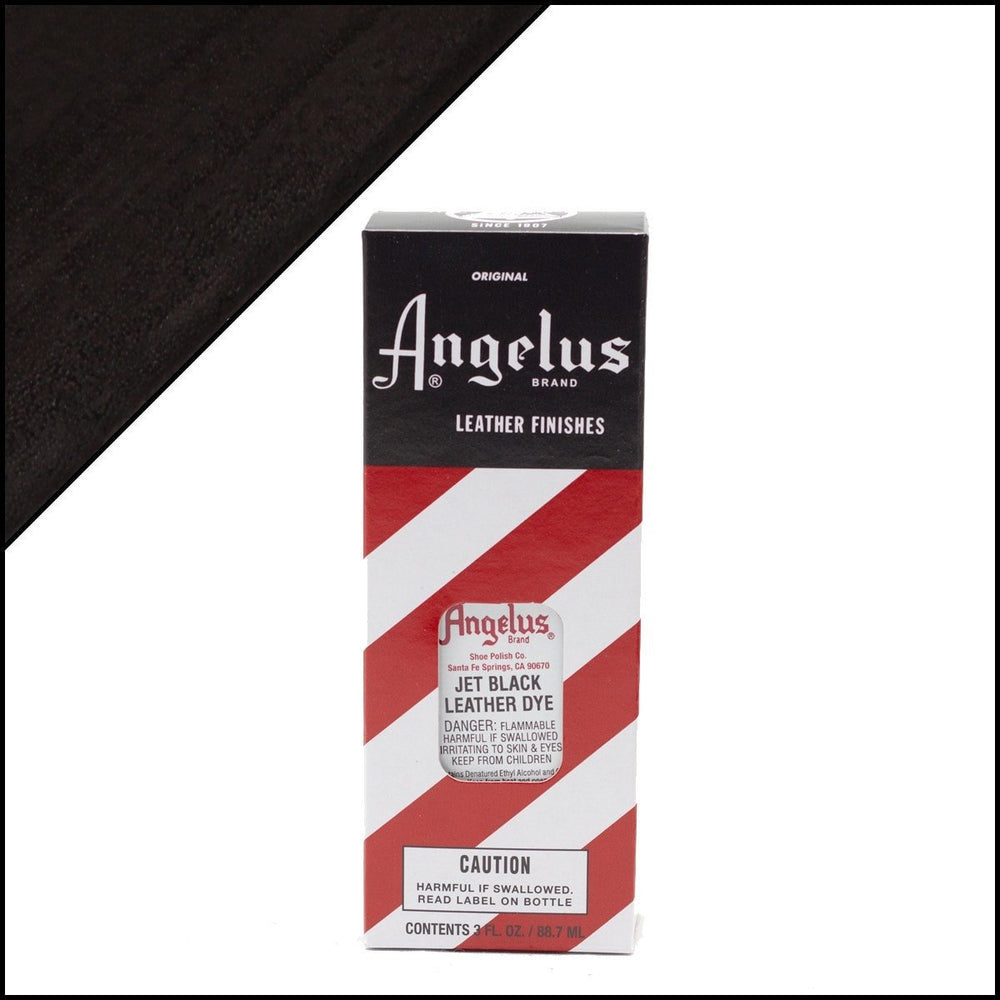 Angelus Leather Dye - Jet Black (STAINED LABEL)