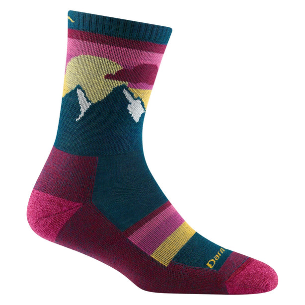 Darn Tough - Women's Sunset Ledge Micro Crew Lightweight Hiking Socks (Dark Teal)