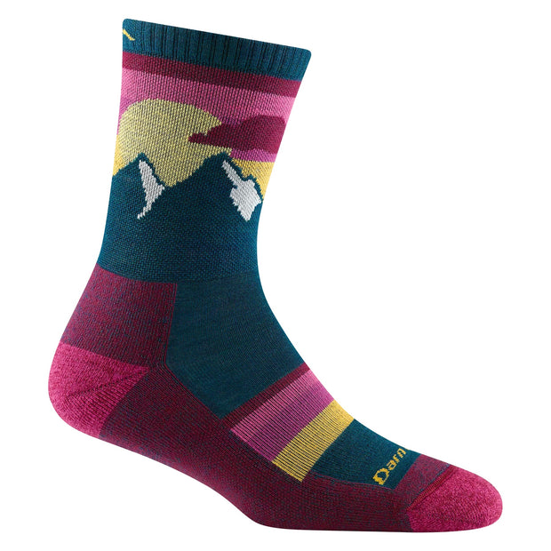 Darn Tough - Women's Sunset Ledge Micro Crew Lightweight Hiking Socks (Dark Teal)