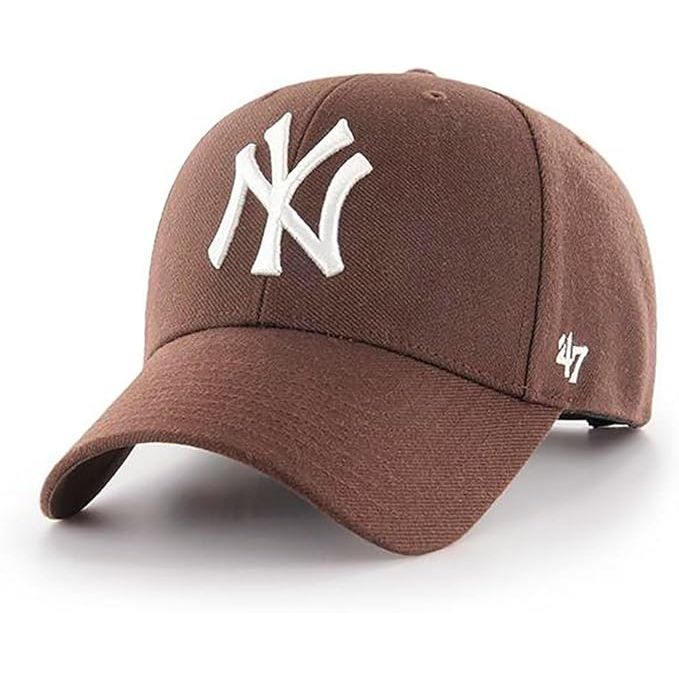 '47 Brand MVP Snapback New York Yankees Cap - Brown / White