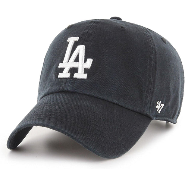 '47 Brand Clean Up Los Angeles LA Dodgers Cap - Black / White