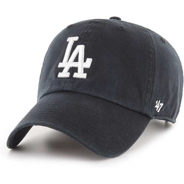 '47 Brand Clean Up Los Angeles LA Dodgers Cap - Black / White