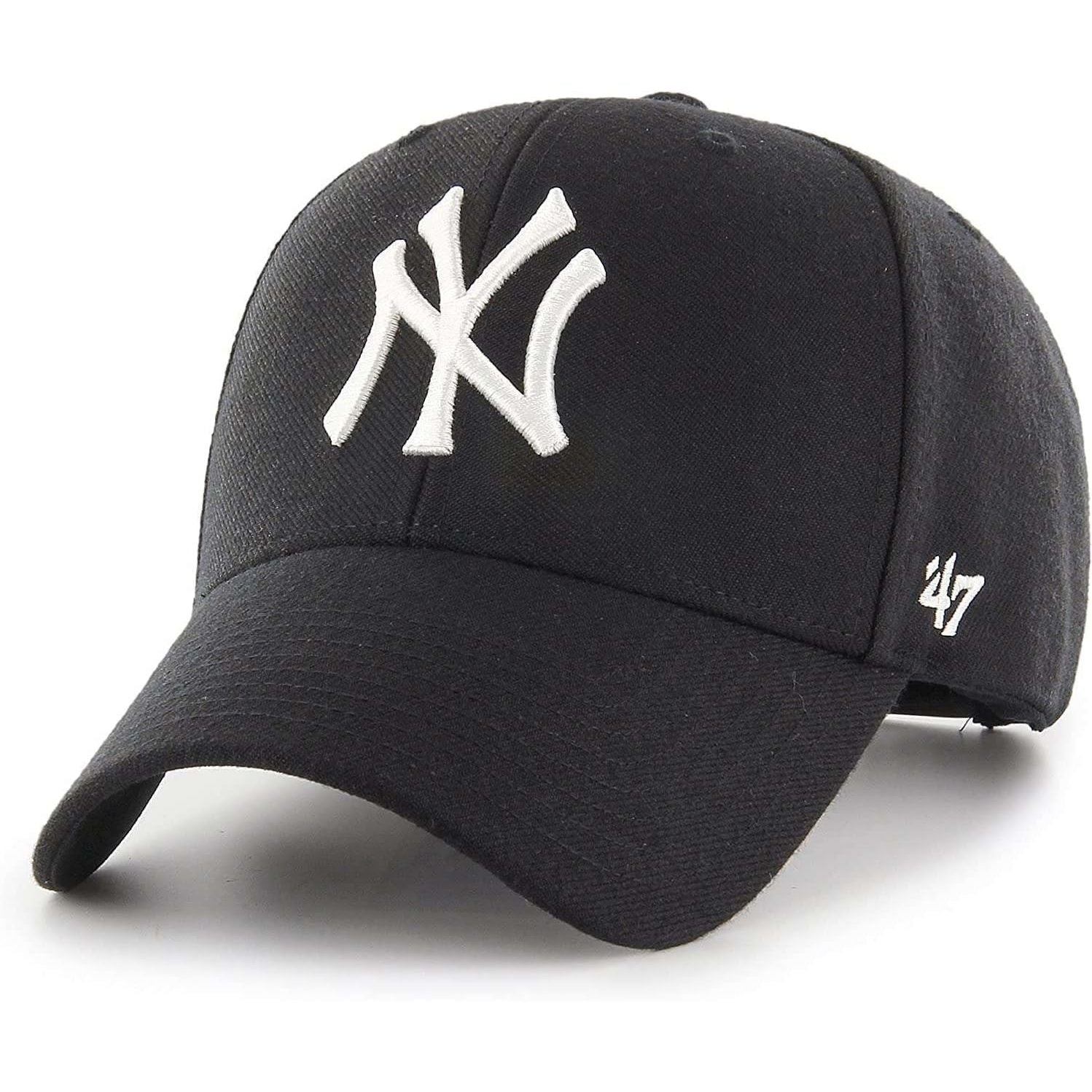 '47 Brand MVP Snapback New York Yankees Cap - Black / White