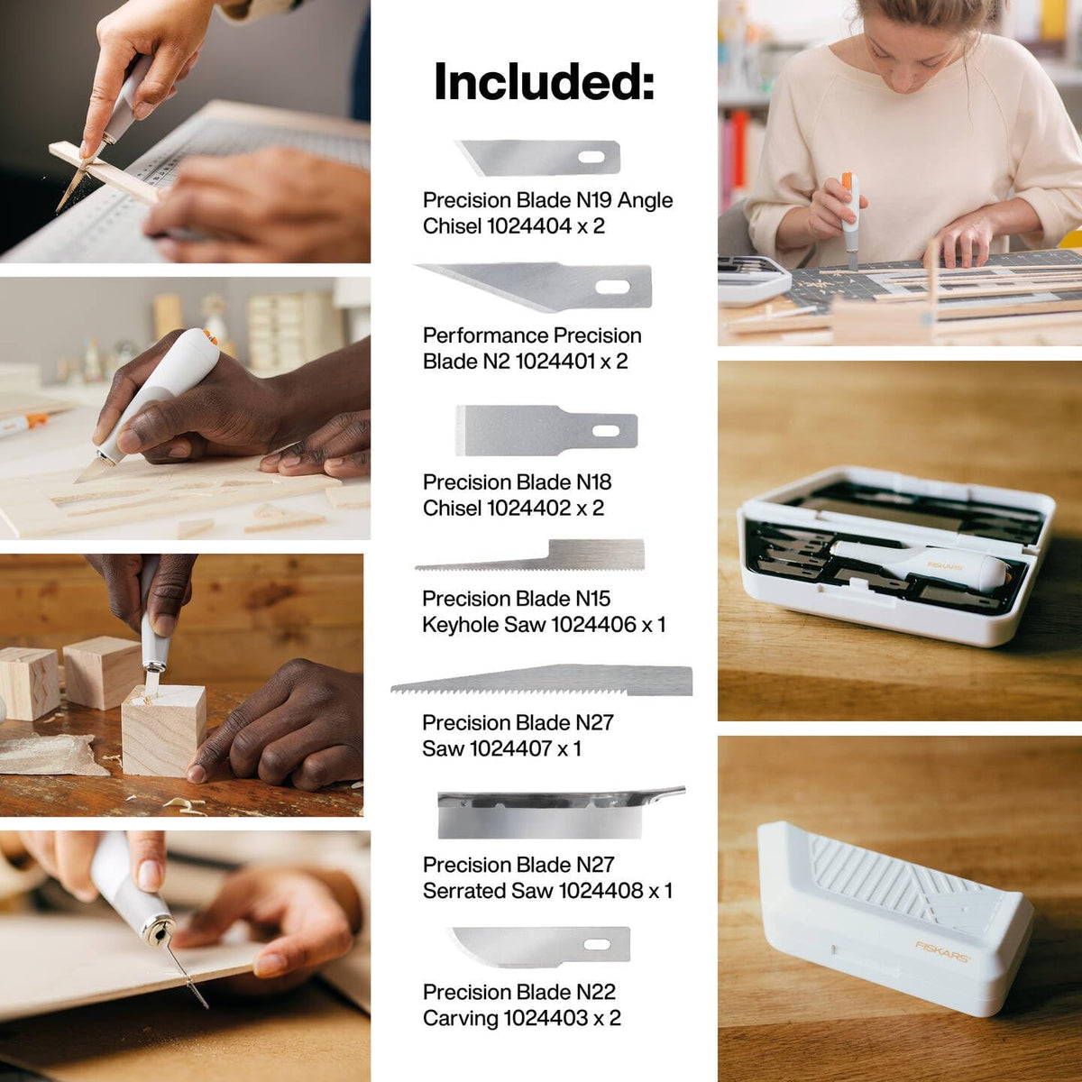 Fiskars Knife & Blades Kit - Premium Performance