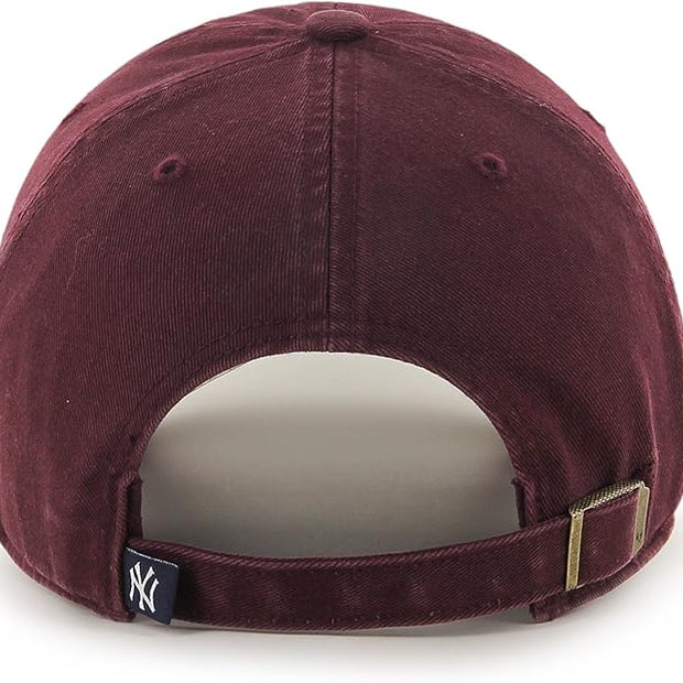 '47 Brand Clean Up New York Yankees Cap - Dark Maroon