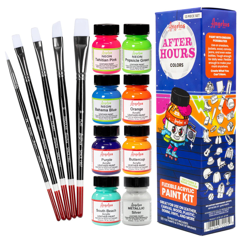 Angelus Acrylic Leather Paint - After Hours Paint Kit