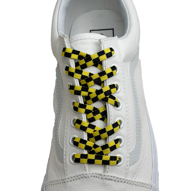 SneakerScience Checkered Flat Laces