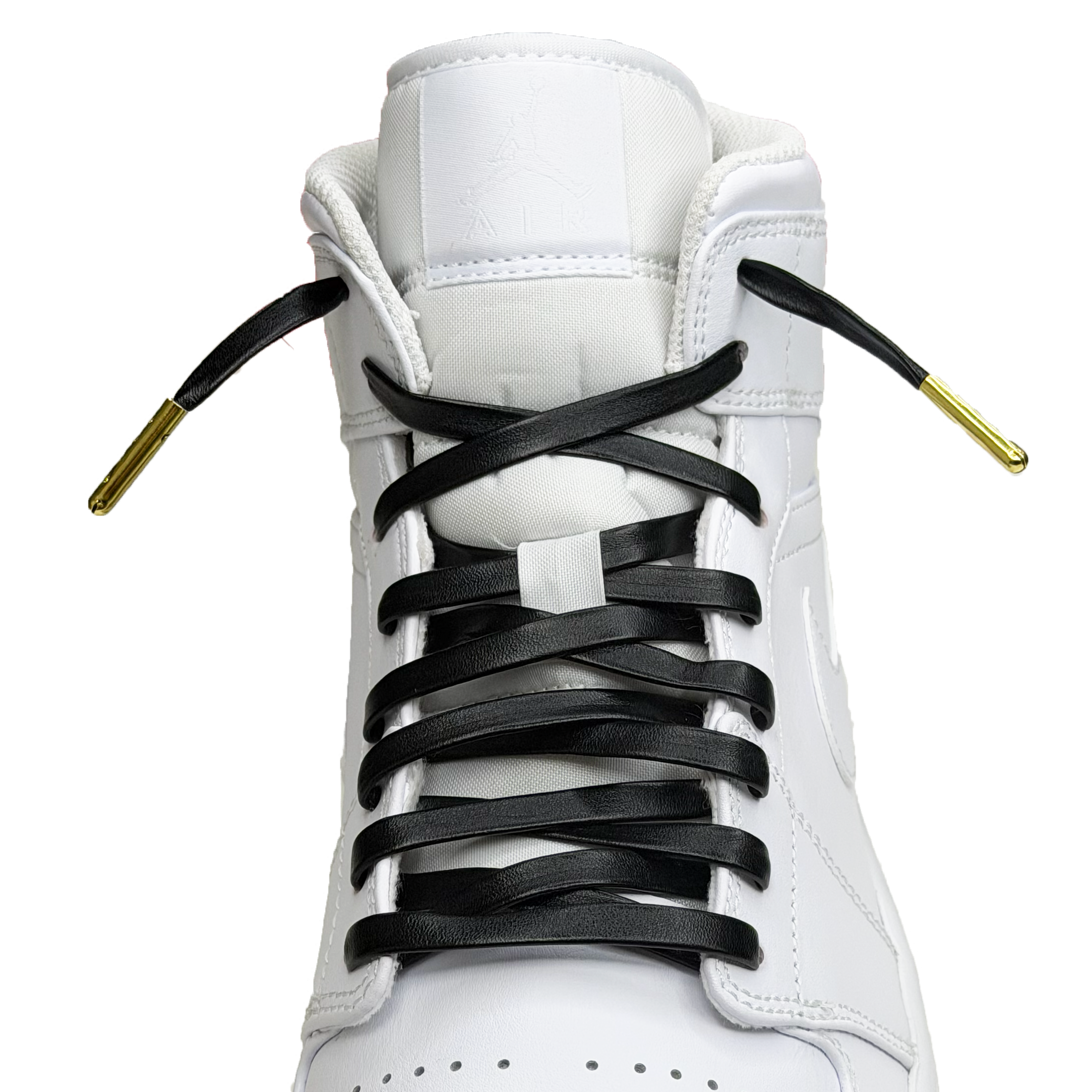 SneakerScience Leather Laces with Gold Tips