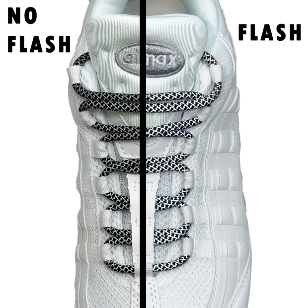 reflective laces nike
