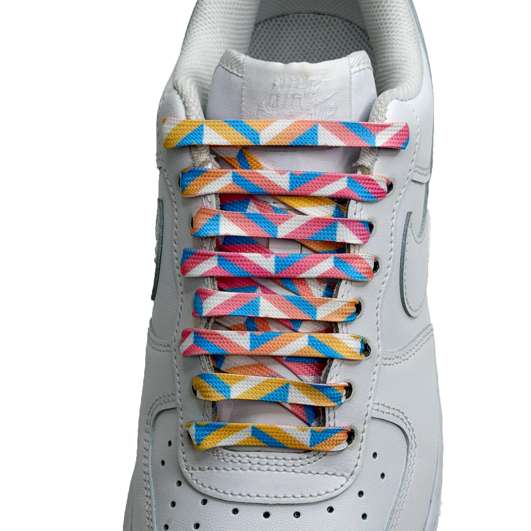 SneakerScience Geometric Print Flat Laces