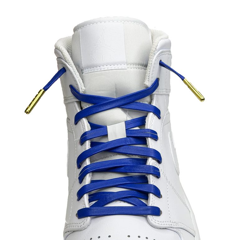 SneakerScience Leather Laces with Gold Tips