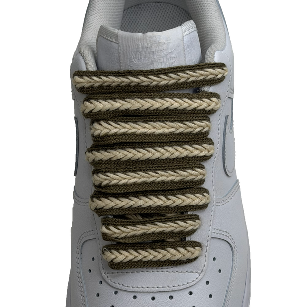 SneakerScience 15mm Wide Cotton Braid Shoelaces