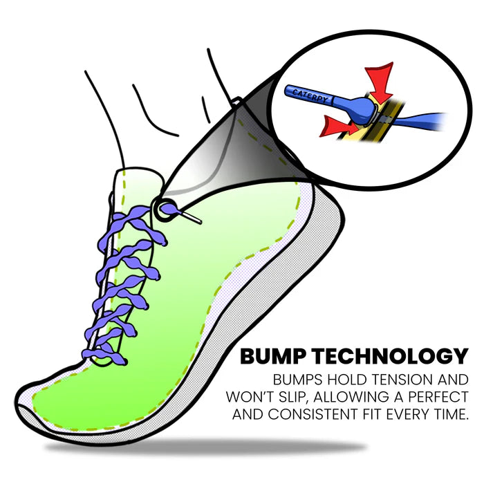 Caterpy Run No-Tie Laces