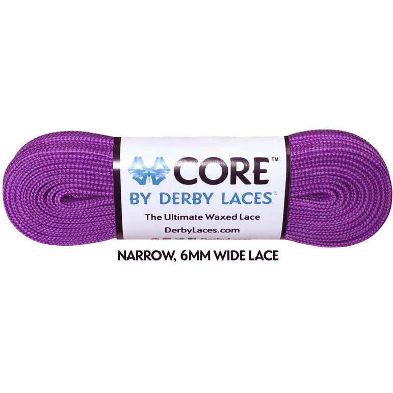 Derby Laces - CORE Rollerskate Shoelaces (NARROW 6MM WIDE LACE)