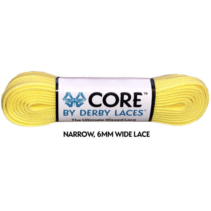 Derby Laces - CORE Rollerskate Shoelaces (NARROW 6MM WIDE LACE)