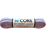 Derby Laces - CORE Pink Periwinkle Stripe Shoelaces (NARROW 6MM WIDE LACE)