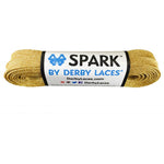 Derby Laces - SPARK Gold Metallic Roller Derby Skate Laces