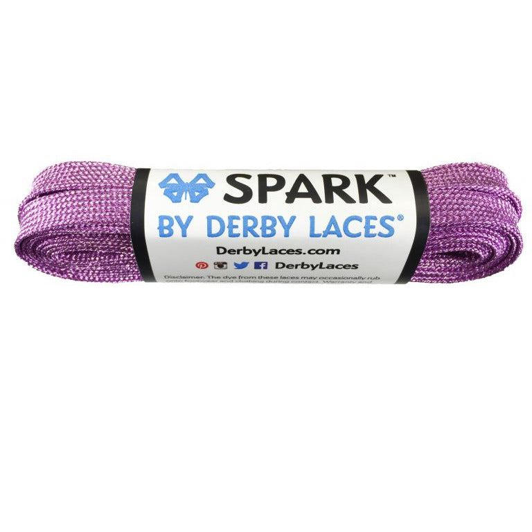 Derby Laces - SPARK Lilac Metallic Roller Derby Skate Laces