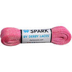 Derby Laces - SPARK Pink Cotton Candy Metallic Roller Derby Skate Laces