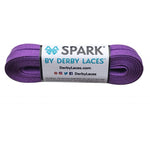 Derby Laces - SPARK Purple Metallic Roller Derby Skate Laces