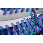 Derby Laces - SPARK Purple Teal Stripe Metallic Roller Derby Skate Laces