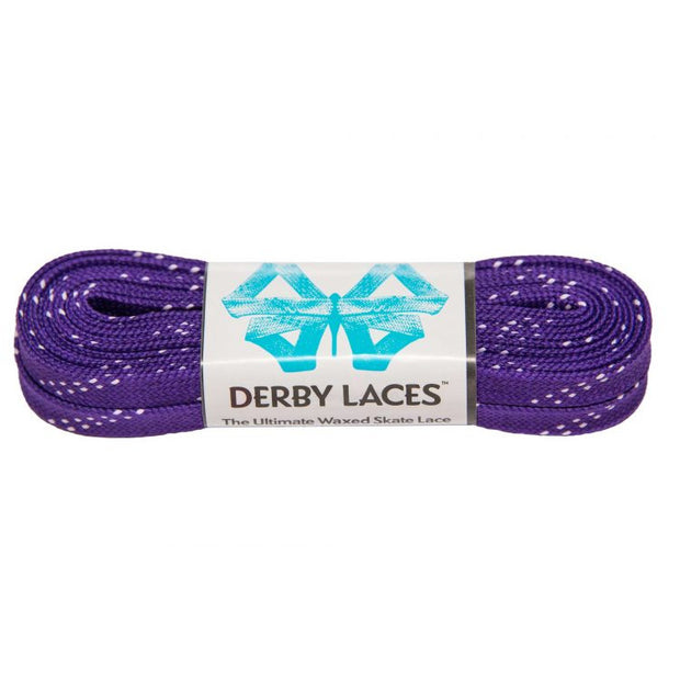 Derby Laces - Waxed Roller Derby Skate Laces - Dash Pattern