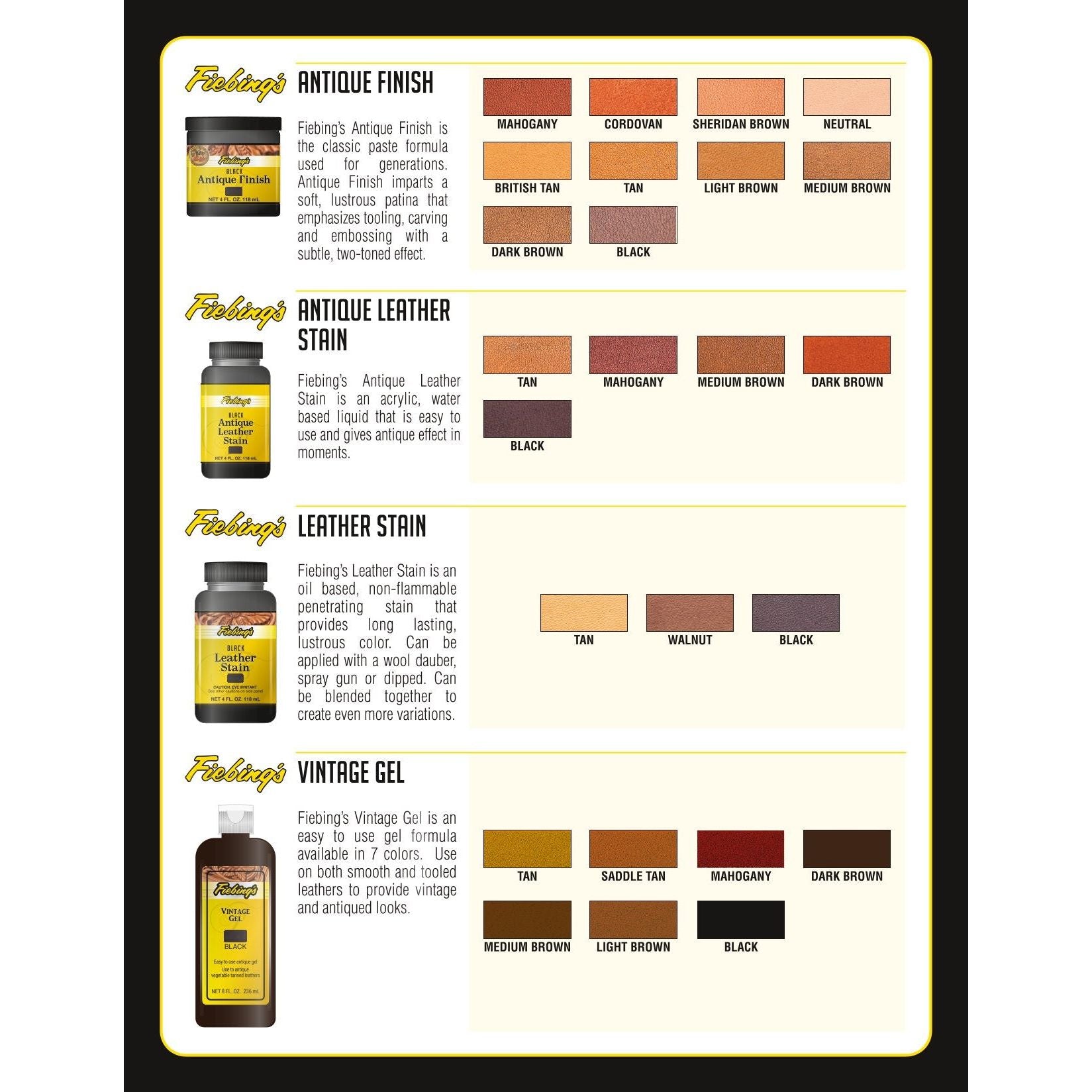 Fiebing's Antique Leather Stains