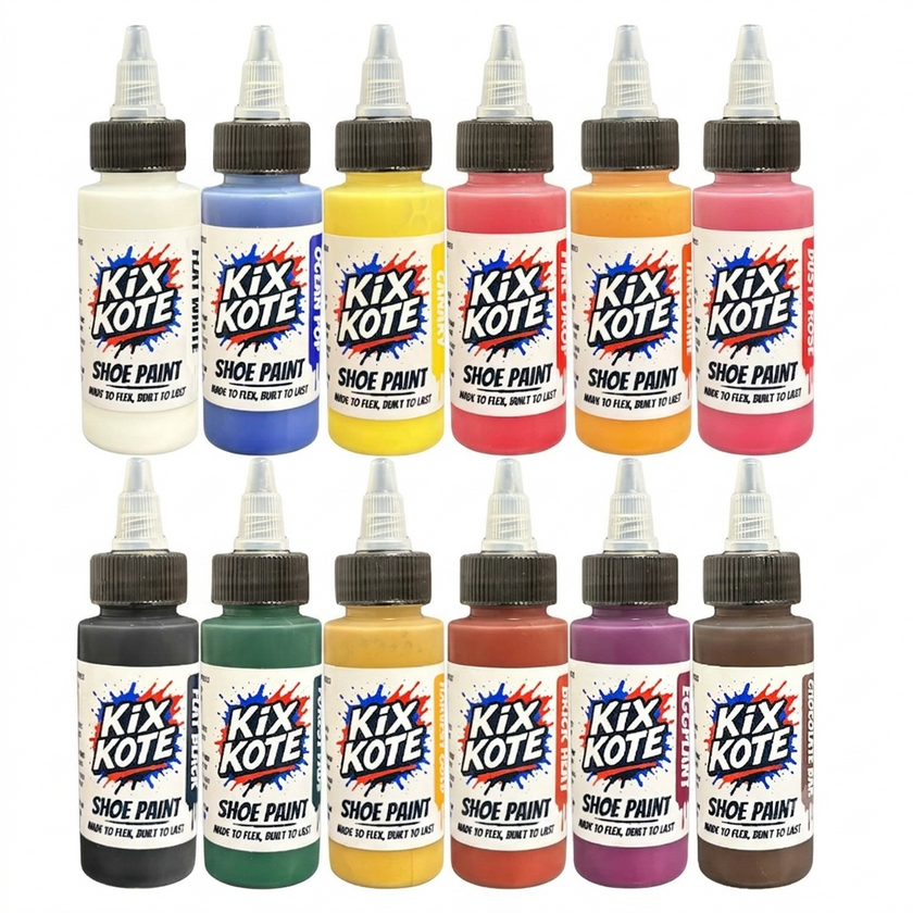 KixKote WALK101 - 12 Colour Paint Kit - 1oz