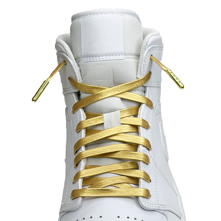 SneakerScience Leather Laces with Gold Tips