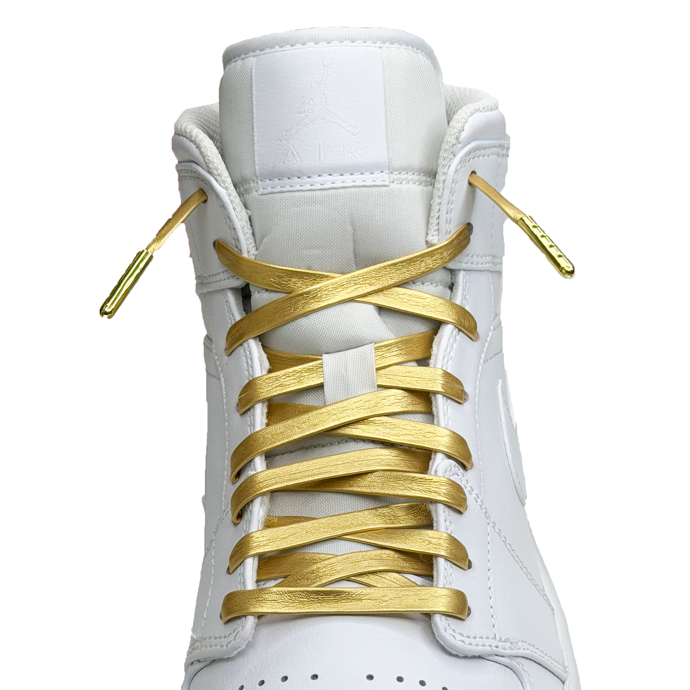 SneakerScience Leather Laces with Gold Tips