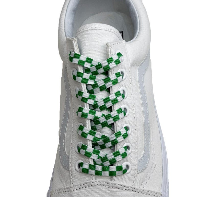 SneakerScience Checkered Flat Laces