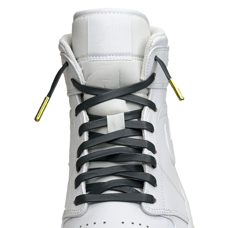 SneakerScience Leather Laces with Gold Tips