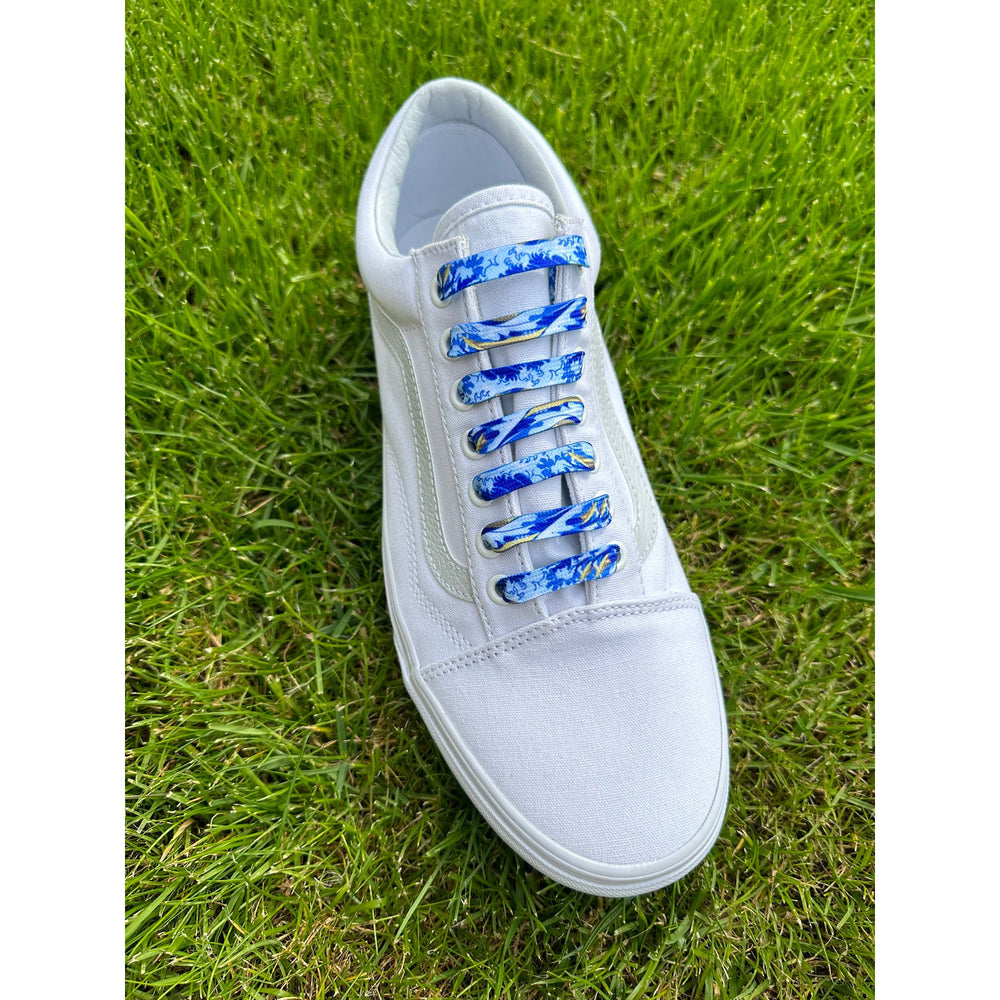 SneakerScience Art Print Flat Laces - Great Wave
