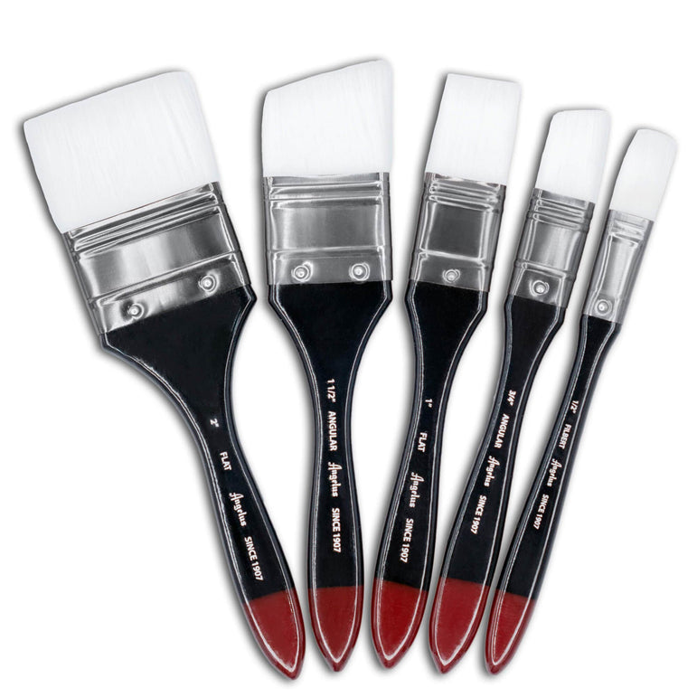 Angelus Jumbo Paint Brush Set (5 Pack)