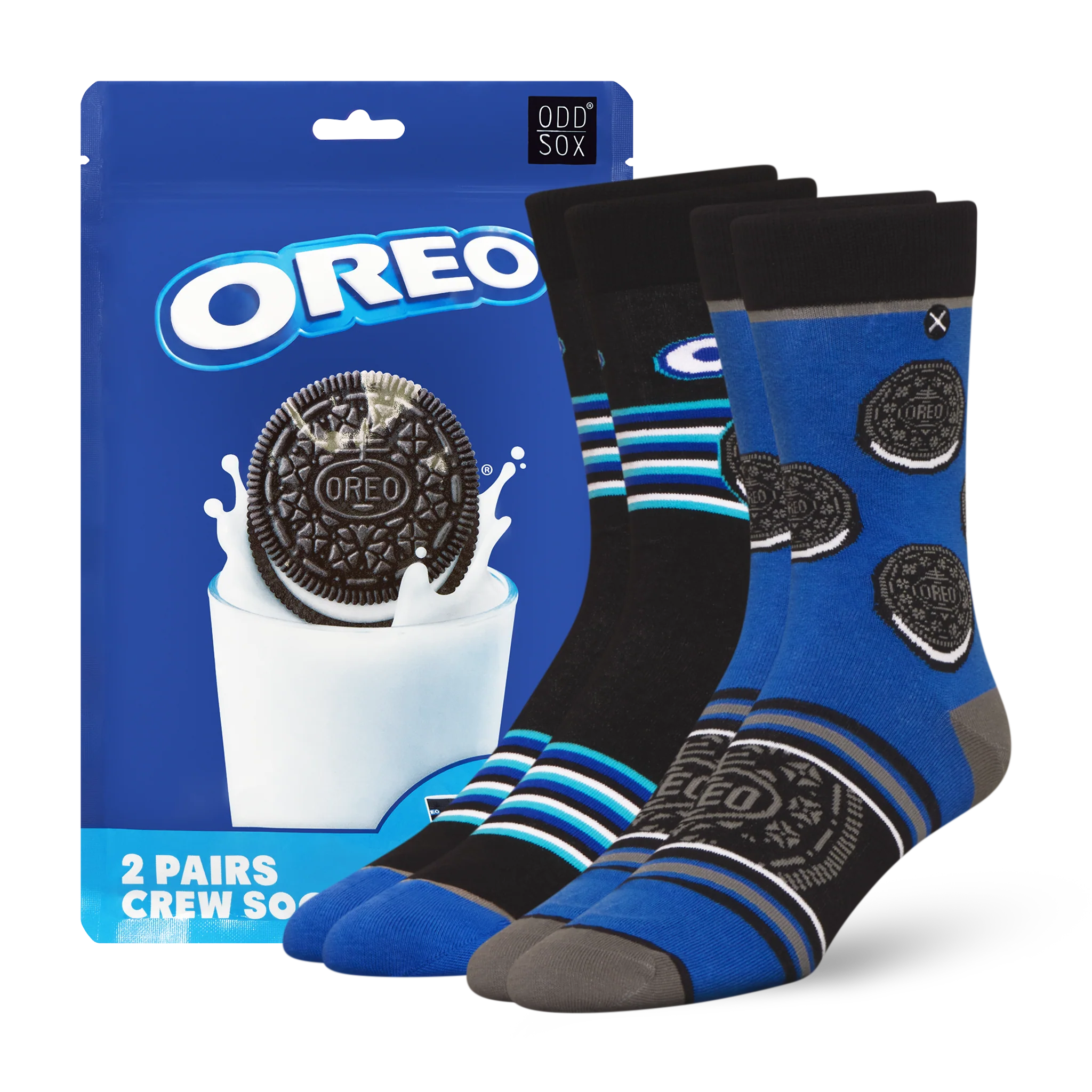 ODD SOX - ODDMART Oreo Crew Socks 2-Pack